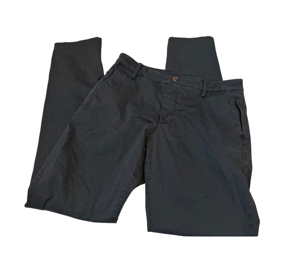 Birddogs Men’s Stretch Khakis Pants 30x32 Navy Performance Golf Chino Slim